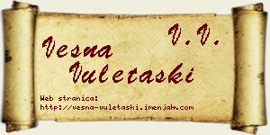 Vesna Vuletaški vizit kartica